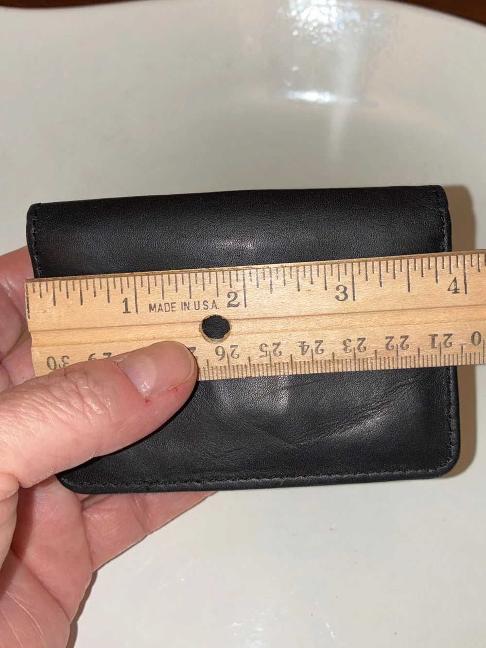Wilson Leather small wallet/card holder, super soft black leather